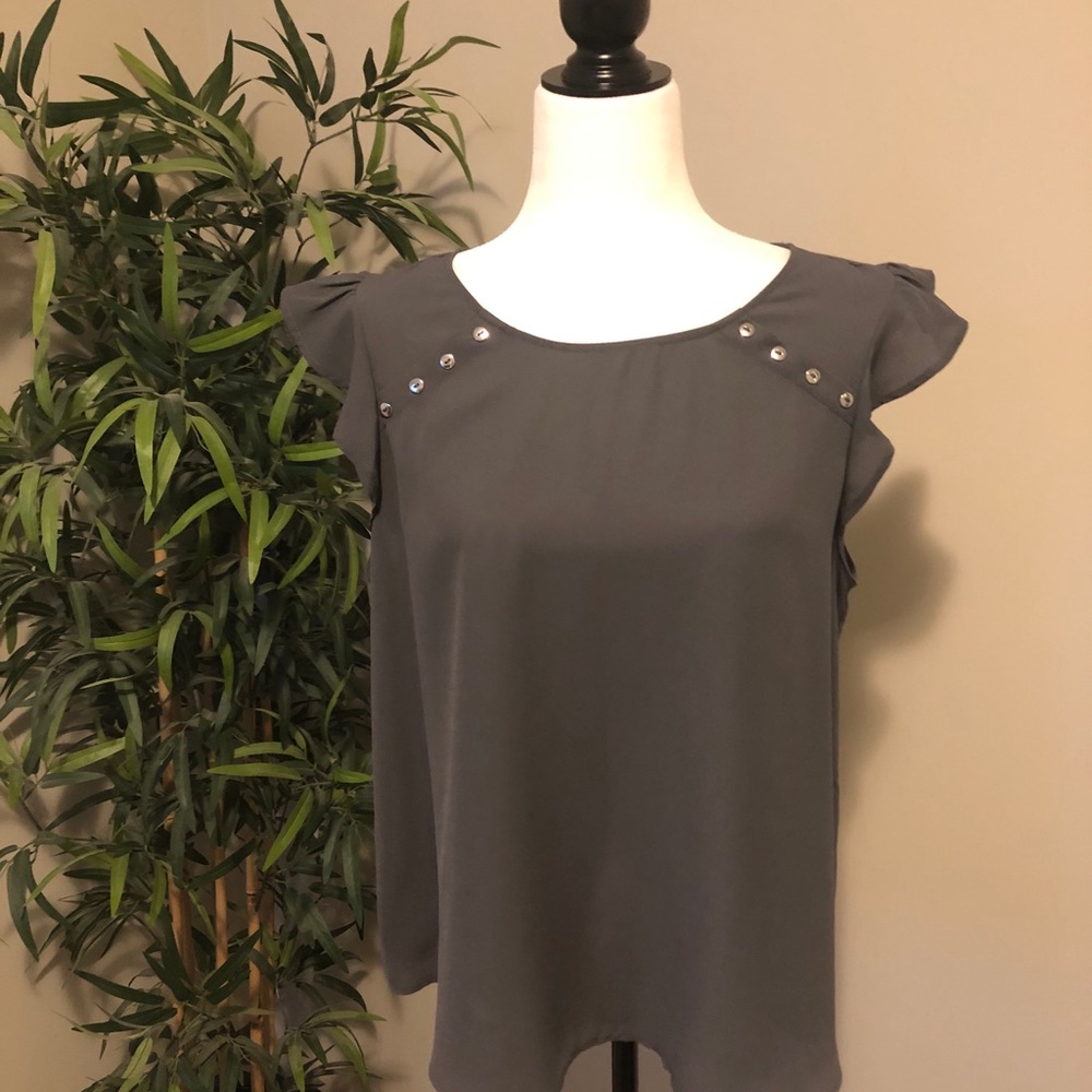 Dark grey blouse